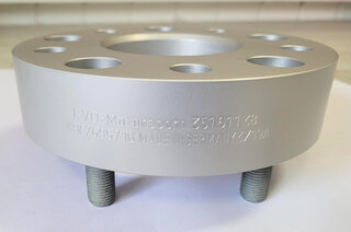 Wheel Spacer - 38 mm - Silver - Hub Centric - Sold Individually