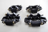 Jeu étriers AV/AR 917/3.0 RS+RSR/930 turbo (4 pistons AV Ø43/AR Ø38mm)