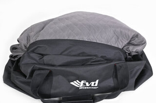 Brombacher Exclusive Cover 993 sans aileron grisbentley, coutures noires, logo FVD+sac de rangt.