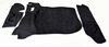 Teppichsatz Kofferraum 87-89 Velour schwarz - mit Intensivreinigungsanlage