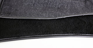 Teppichsatz Kofferraum 87-89 Velour schwarz - mit Intensivreinigungsanlage