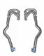 Long Tube Race Header Set 987.1 Cayman / Boxster - For Brombacher Muffler - Catalytic Bypass