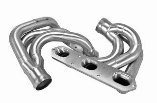 Long Tube Race Header Set 987.1 Cayman / Boxster - For Brombacher Muffler - Catalytic Bypass
