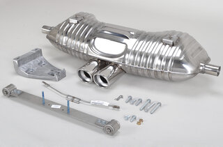 Sport Muffler "Brombacher" 986 Boxster   2,5l (TUV Version), Stainless Steel, 2x90mm