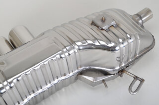 Sport Muffler "Brombacher" 986 Boxster   2,5l (TUV Version), Stainless Steel, 2x90mm