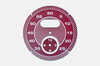Zifferblatt bordeaux rot Sportchrono - Diamant Rautenmuster