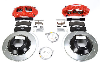 Brembo GT Sport Brake System - Front - 6 Piston - Slotted / Type 1 - 355 x 32 mm - Red Caliper