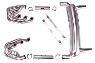 Brombacher Exhaust System 911 1974-83 - Race - Without Heat - Catalytic Bypass - Not US SC 80-83