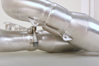 Exhaust System Race 996 GT3 "M&M" 100 cell Catalytic, Stainless Steel, with Tips