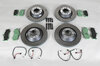 Kit de transformation 997 GT2/GT3 Ø380/350mm disques acier avec plaquettes pagid vert