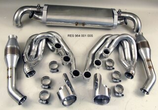 Exhaust System 964 - RACE - 100 Cell Catalytics - Dual Outlet - Without Heat