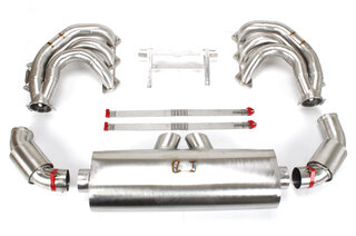 Race Exhaust System 997.1 GT3 Cup / Cup S - Stainless Steel - Dual 3" (76 mm) Slash Cut Tips