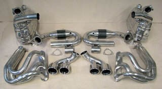 Sport Exhaust System 996.2 - Brombacher Edition - 200 Cell HF Sport Cats - Dual 3.5" (90 mm) Tips