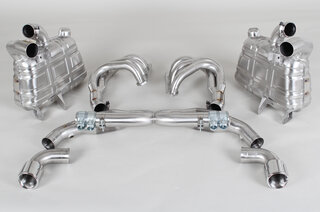 Sport Exhaust System 996.1 - Brombacher Edition - 200 Cell HF Sport Cats - Round 3.5" (90 mm) Tips