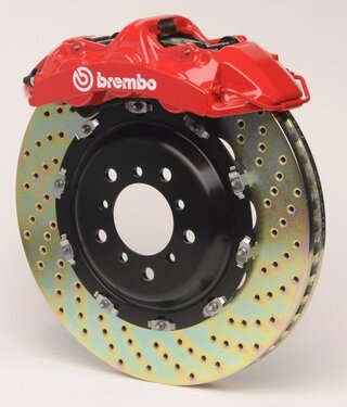 Sport Brake System - FRONT - BREMBO GT - 6 Piston - Cross Drilled - 405 x 34 mm (15.9")