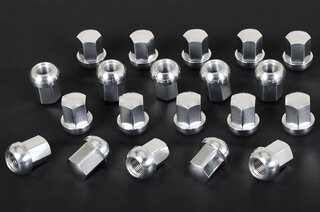 Radmuttern-Satz Aluminium chrom (20 Stk.)