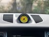 Analog Clock Instrument Face Macan - Yellow (Pantone Color 3955) - Diamond Pattern