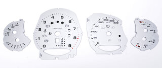 Fonds compteurs argent 991.1 - PDK - Km/h ( -330 )