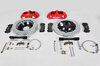 Sport Brake System - FRONT - BREMBO GT - 6 Piston - Drilled - Size 355 x 32 mm, Caliper red