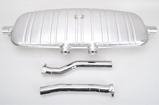 Silencieux sport inox Cayenne turbo TÜV
