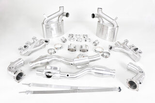 Abgasanlage "Brombacher" 993 Turbo, 200Zeller, 2x Endrohr ovalØ 90mm (Export)