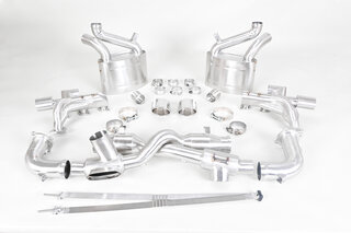 Abgasanlage "Brombacher" 993 Turbo, 200Zeller, 2x Endrohr ovalØ 90mm (Export)