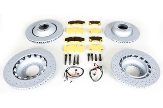 PCCB -> Steel Brake Kit 997.1 GT2 / 997.1 GT3 / 997.1 GT3 RS - 380 mm / 350 mm - Pagid Yellow RSL 29