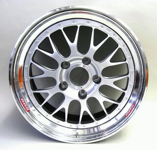 Jante BBS 10x18 ET54 centre alu forgé argenté (freins Ø330mm)