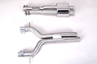 Primary Sport Muffler / Resonator Panamera Turbo / Turbo S - Brombacher Edition - For OEM Exhaust