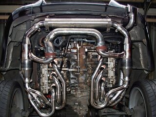 Exhaust System 964 - SPORT - 100 Cell Catalytics- Single Outlet - With Heat