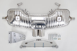 Sport Muffler 986 Boxster 2.5 L 1997-99 - Brombacher Edition - Sound Version - Dual 3.5" (90 mm)Tips