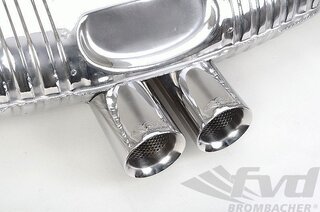 Sport Exhaust System 987.2 Cayman - Brombacher Edition - 200 Cell Cats - Dual 3.5" (90 mm) Tips