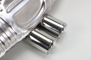 Schalldämpfer "Brombacher"  987.1 Cayman Endrohr 2x90mm Sound Version Export