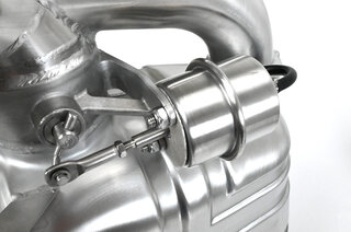 Klappen-Sportabgasanlage 997 -08 "BROMBACHER" Edelstahl , 200Zeller 4x90mm Endrohre