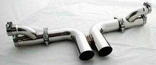 Bypass " Brombacher " du silencieux central pour 997 GT3 (racing)
