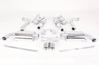 Ligne d'échappt.sport 987-2 Boxster "BROMBACHER" inox, 200 cellules, 2 sorties Ø90mm export