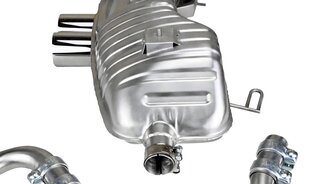 Silencieux sport "Brombacher" 986 Boxster,2x90mm version export (2.7-3.2)