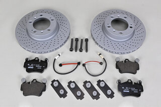 Brake service kit front Boxster S 987 05-08/Boxster 09-/Cayman S 06-08/Cayman -09