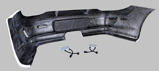 Facelift-Heckschürze GT3 2010 Optik (Ausgang Mitte) inkl. Elektronik Kit