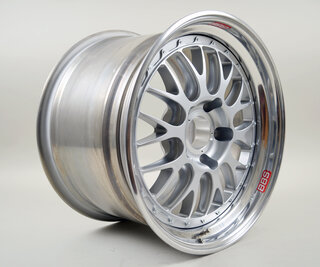 Rim BBS E88 Motorsport 12x18 ET 53 - ALU center forged and CNC machined - Silver  997 GT2/GT3