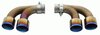 Silencieux titanium "Brombacher" 996 TT/GT2 avec cata 200 cellules (11,9kg)