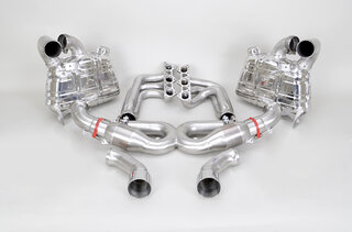 Abgasanlage "70mm GT" 996 GT3 MK2 , 200Zeller, 2x90mm Endrohr, Export