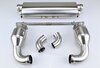 Sport Muffler 996 TT/GT2 "Brombacher"  (TÜV Version), Stainless Steel, 200 Cell Sport Cats