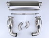 Sport Muffler 996 TT/GT2 "Brombacher"  (TÜV Version), Stainless Steel, 200 Cell Sport Cats