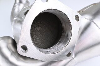 Sport Muffler 996 TT/GT2 "Brombacher"  (TÜV Version), Stainless Steel, 200 Cell Sport Cats