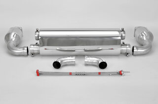 Street Exhaust System 997.1 Turbo - Brombacher - Stainless Steel - 200 Cell Sport Cats - For OEMTips