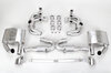 Abgasanlage "Brombacher" 993 , 100Zeller, 2x Endrohr oval  Export Edelstahl