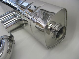 Silencieux sport "Brombacher" 997 GT3 inox  (export)