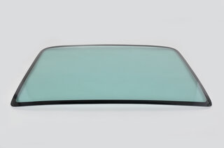 Heckscheibe Makrolon/ Polycarbonat 3mm ohne Rahmen 993/964 grün, schwarzer Rand