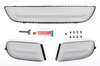 Jeu grilles bouclier AV 997 GT3/+RS+CUP origine Porsche Motorsport, noir 07-09